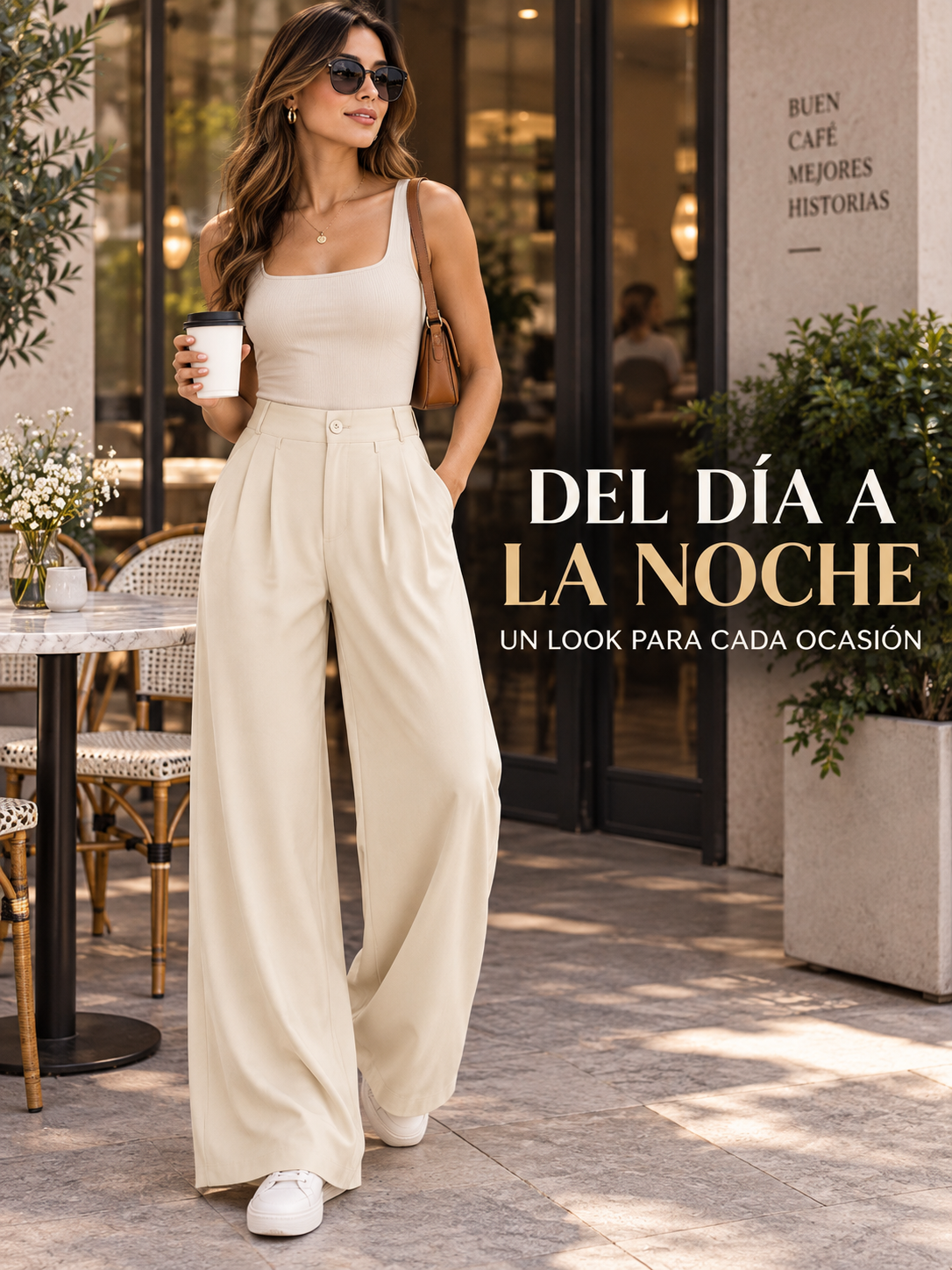 PANTALÓN PALAZZO CON CIERRE ✨👖
