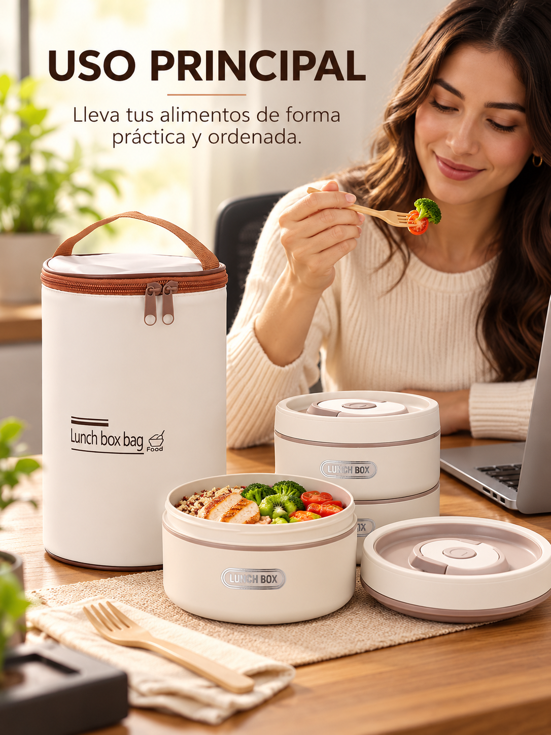 SET PORTA ALIMENTOS 3 EN 1 🍱👜