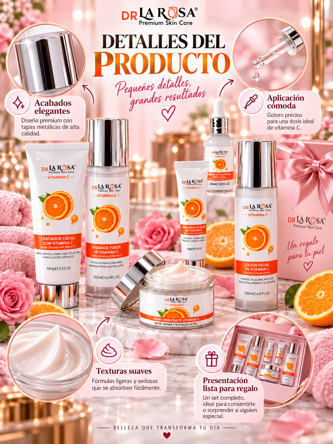 SET SKIN CARE PREMIUM DE VITAMINA C 🍊 ✨