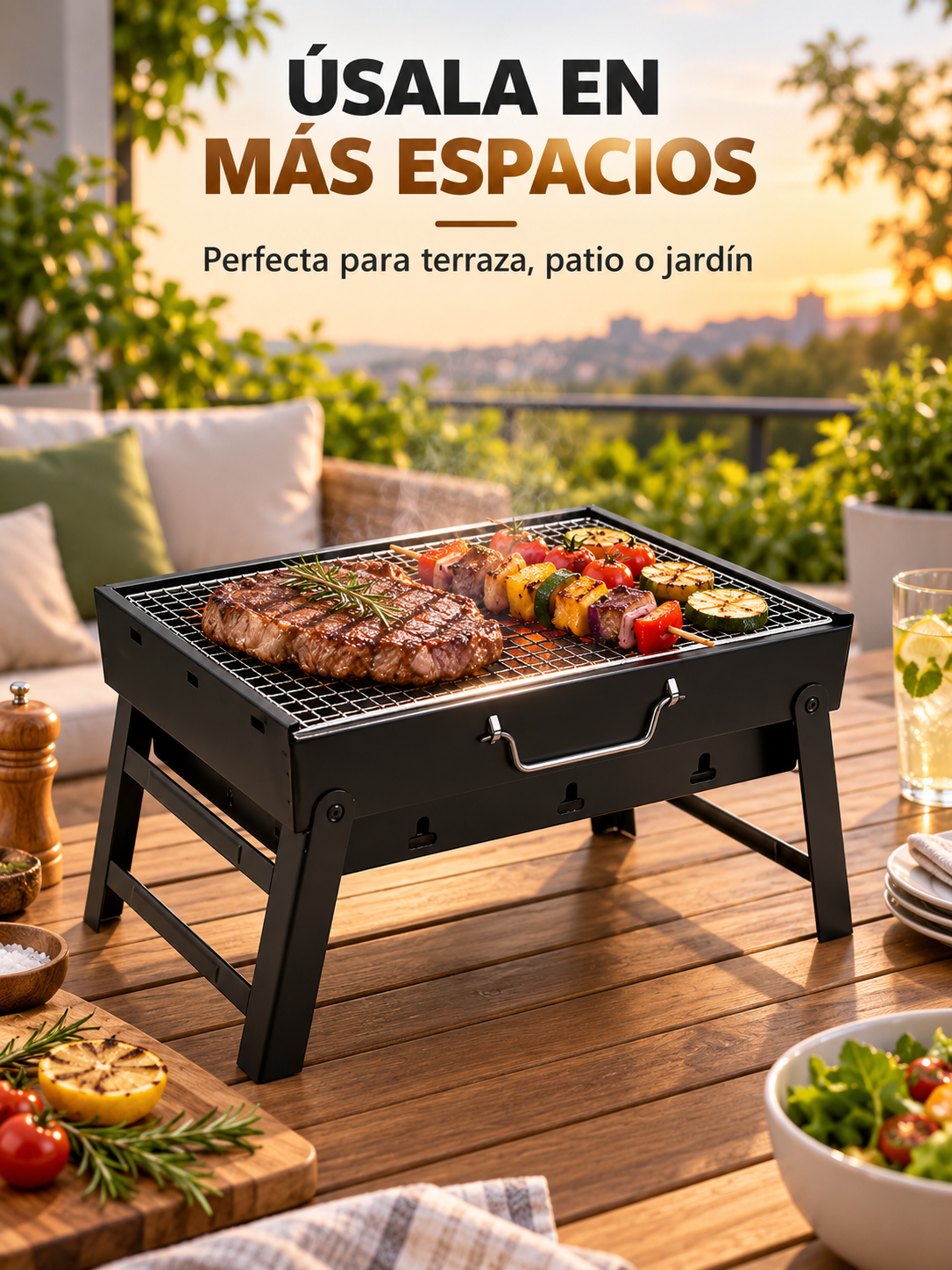 MINI PARRILLA PORTÁTIL🔥 ✨
