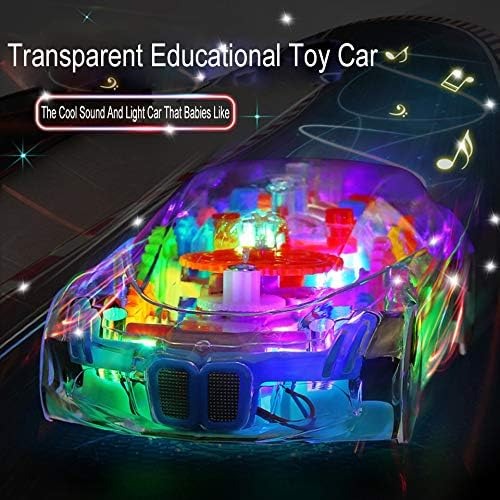 Auto de Carreras Transparente con Luces LED