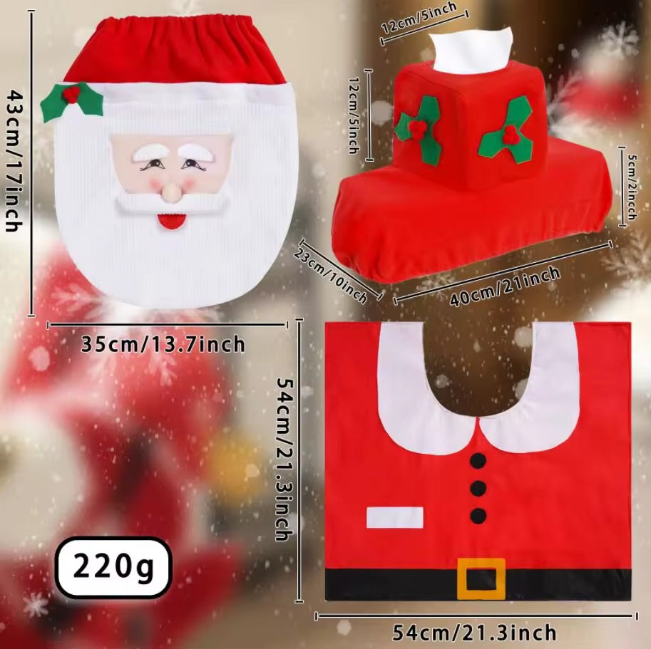 Set Navideño de Baño 3 Piezas - SantaBath