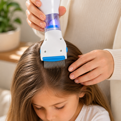 PEINE ASPIRADOR ELÉCTRICO PARA PIOJOS, LIENDRES Y PULGAS