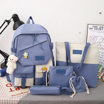 🎒 CampusMax 6-en-1 – Mochila Antirayones con Estuche y Bolsillos Inteligentes ✨
