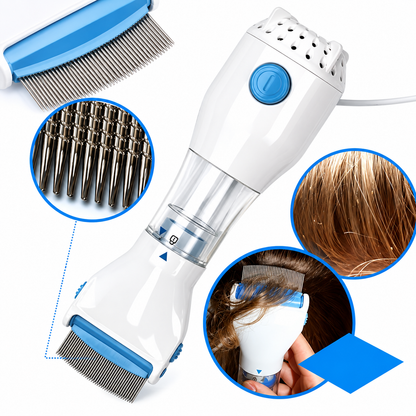 PEINE ASPIRADOR ELÉCTRICO PARA PIOJOS, LIENDRES Y PULGAS