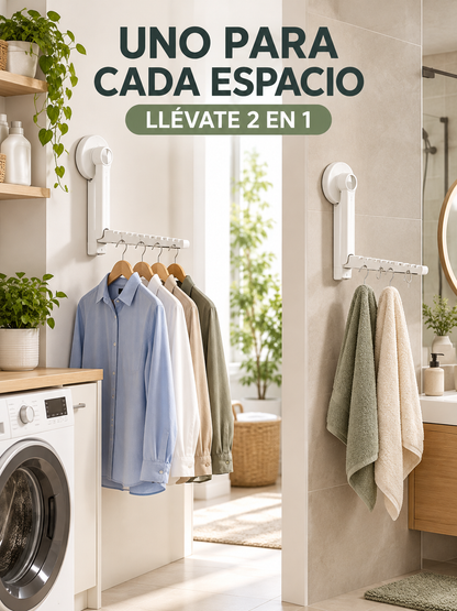 PACK X2 TENDEDERO PLEGABLE CON VENTOSA 👕✨