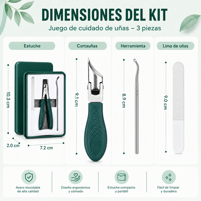 KIT PROFESIONAL CORTAÚÑAS BISELADO
