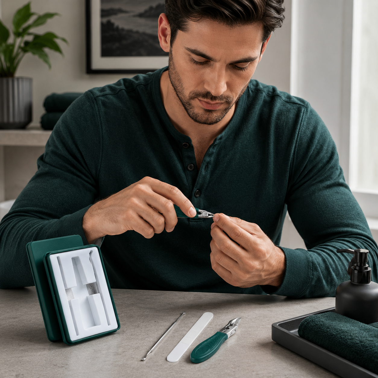 KIT PROFESIONAL CORTAÚÑAS BISELADO