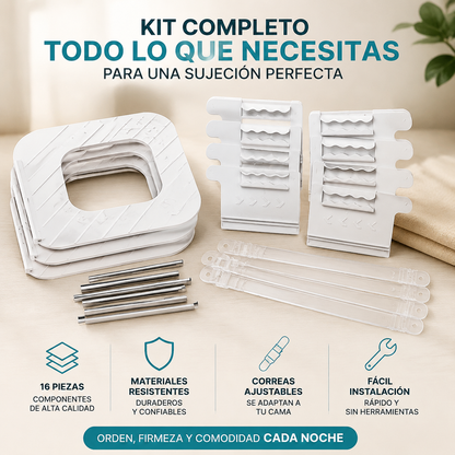 SET DE 4 SUJETADORES DE SÁBANAS