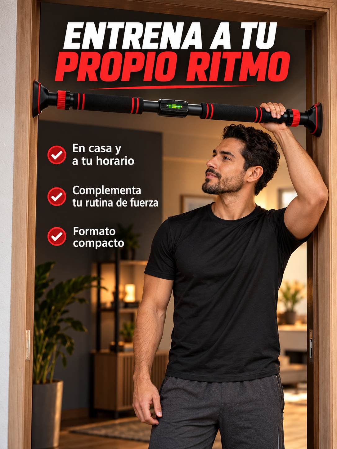 BARRA MULTIFUNCIONAL DE DOMINADAS 💪🏠