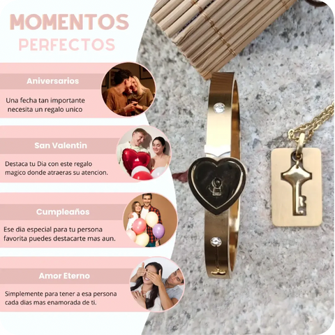 BRAZALETE LA LLAVE DE MI CORAZÓN ❤