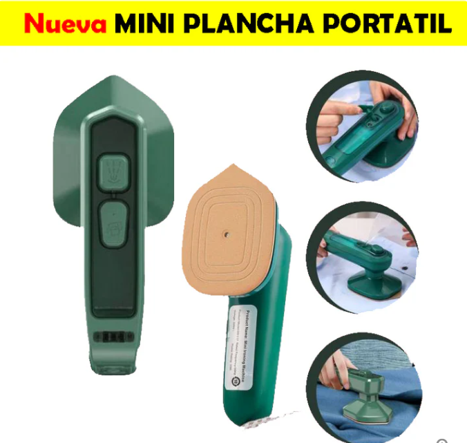 MINI PLANCHA ELÉCTRICA PORTÁTIL RECARGABLE PARA VIAJE