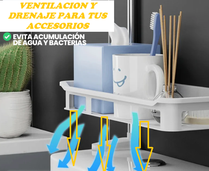 ESTANTE ORGANIZADOR DE ACERO INOXIDABLE DE 3 NIVELES MULTIFUNCIONAL