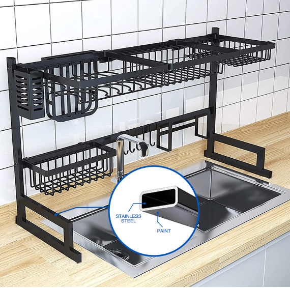 ESCURRIDOR DE PLATOS 4 EN 1 ACERO INOXIDABLE