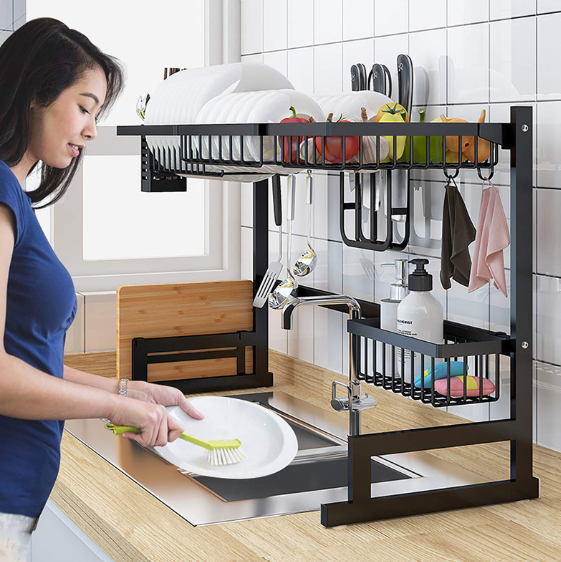 ESCURRIDOR DE PLATOS 4 EN 1 ACERO INOXIDABLE