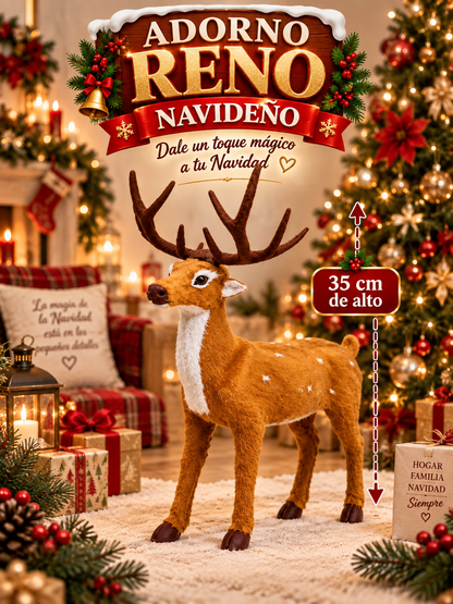 ADORNO RENO NAVIDEÑO 35 CM