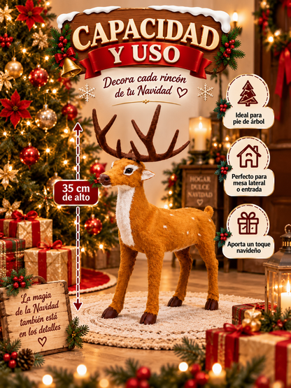 ADORNO RENO NAVIDEÑO 35 CM