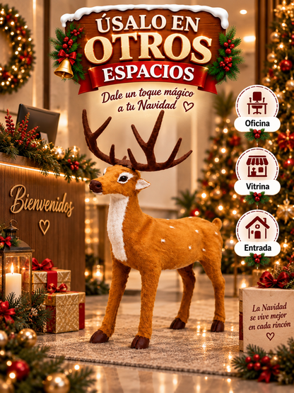 ADORNO RENO NAVIDEÑO 35 CM