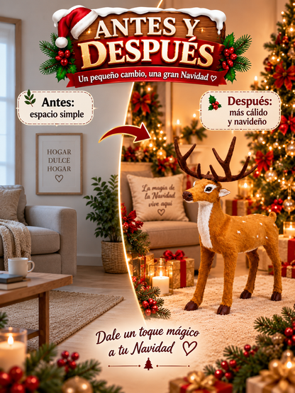 ADORNO RENO NAVIDEÑO 35 CM
