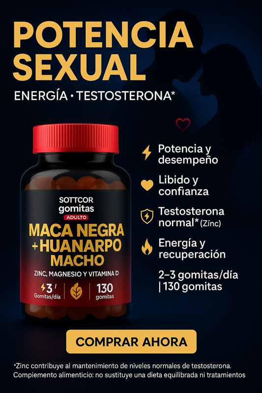 Maca Negra y Huanarpo Macho = POTENCIA SEXUAL