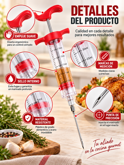 PACK DE DOS JERINGA INYECTORA PARA MARINAR CARNES🍗💉