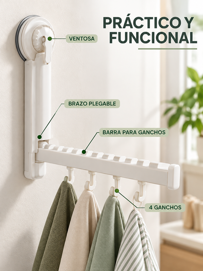 TENDEDERO PLEGABLE CON VENTOSA ✨👕