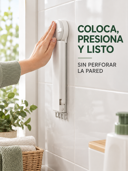 TENDEDERO PLEGABLE CON VENTOSA ✨👕