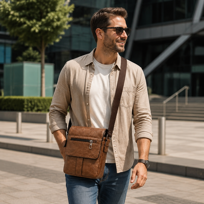 BOLSO CROSSBODY URBAN PRO – ESTILO Y COMODIDAD PARA HOMBRE 👜✨