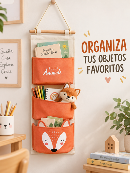 ORGANIZADOR COLGANTE DE PARED CON 3 BOLSILLOS 🏡✨