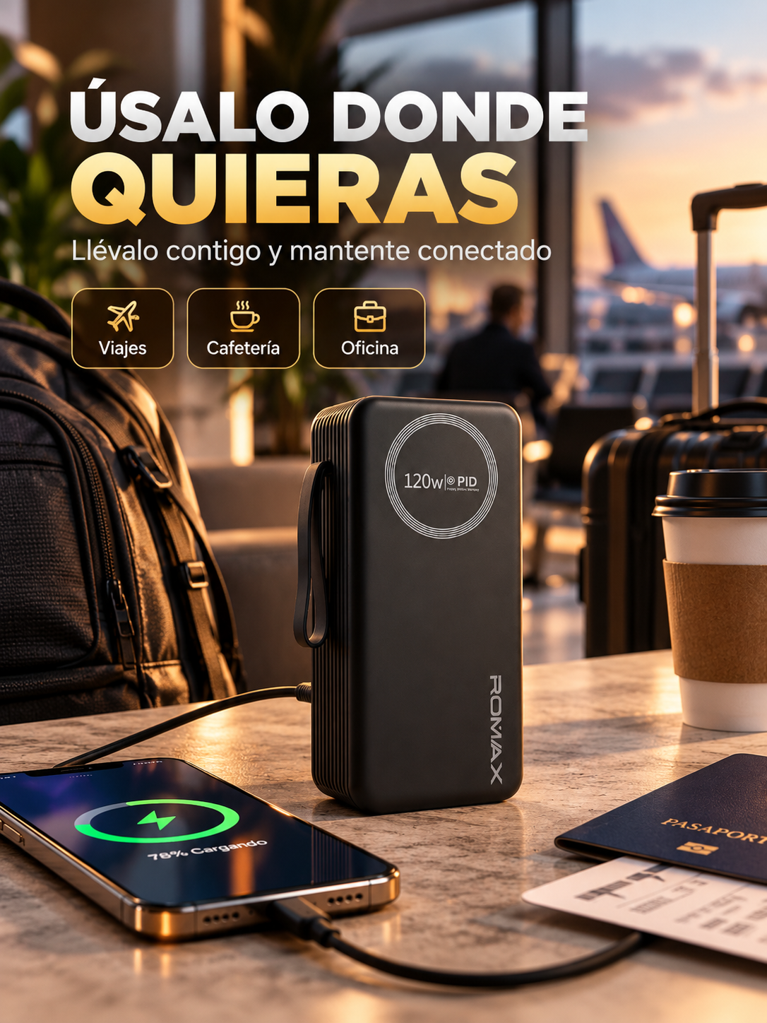 POWER BANK 50,000 MAH DE CARGA RÁPIDA ⚡🔋