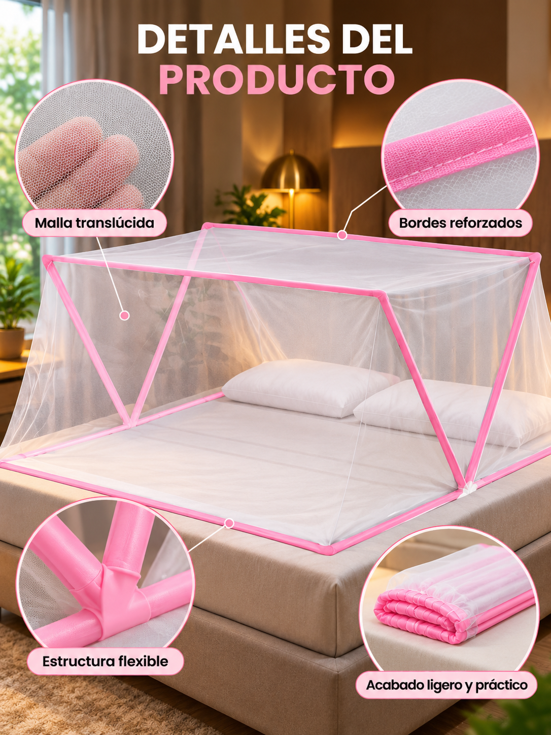 MOSQUITERO PLEGABLE PROTECTOR 🦟🛏️