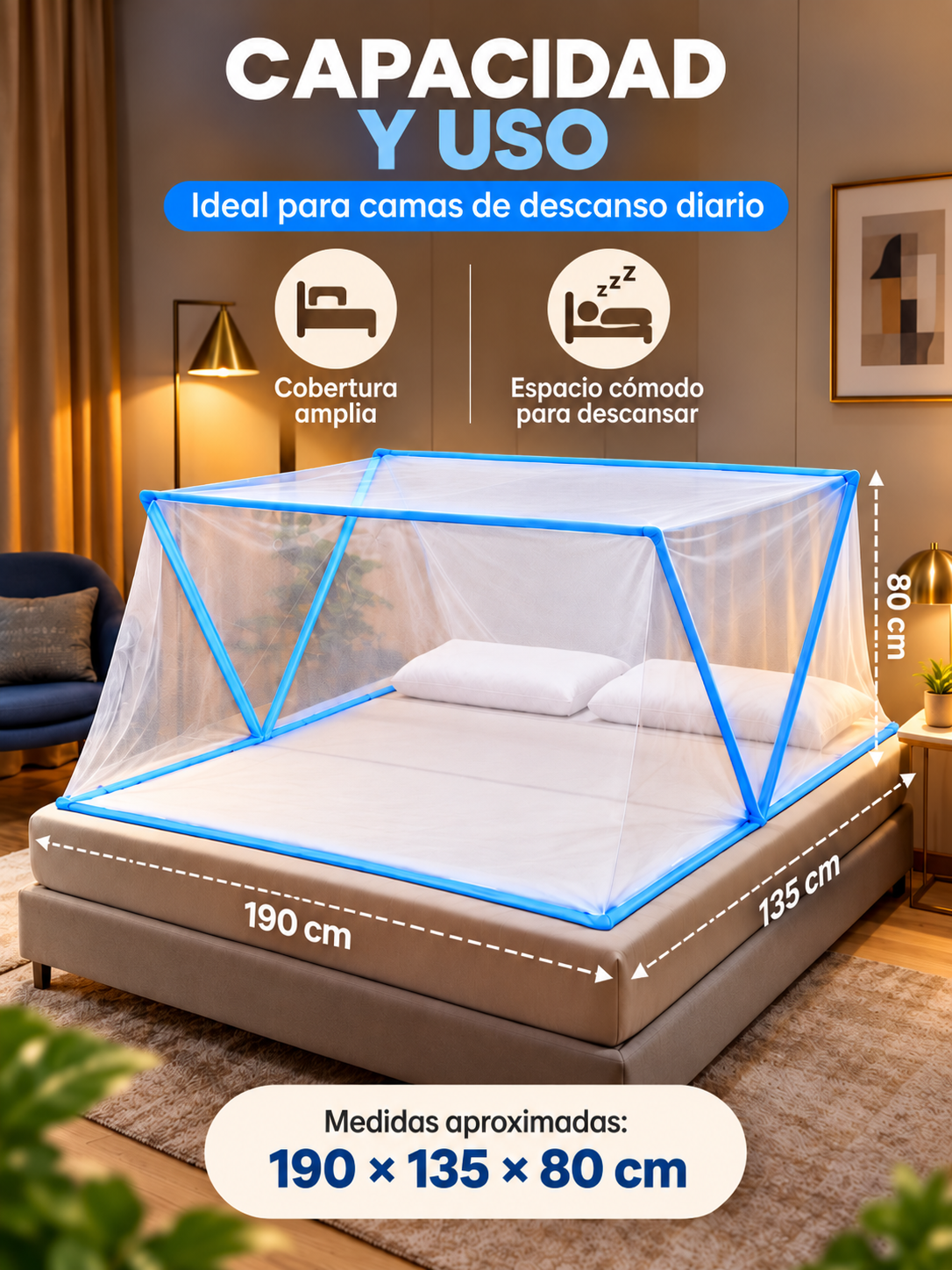 MOSQUITERO PLEGABLE PROTECTOR 🦟🛏️