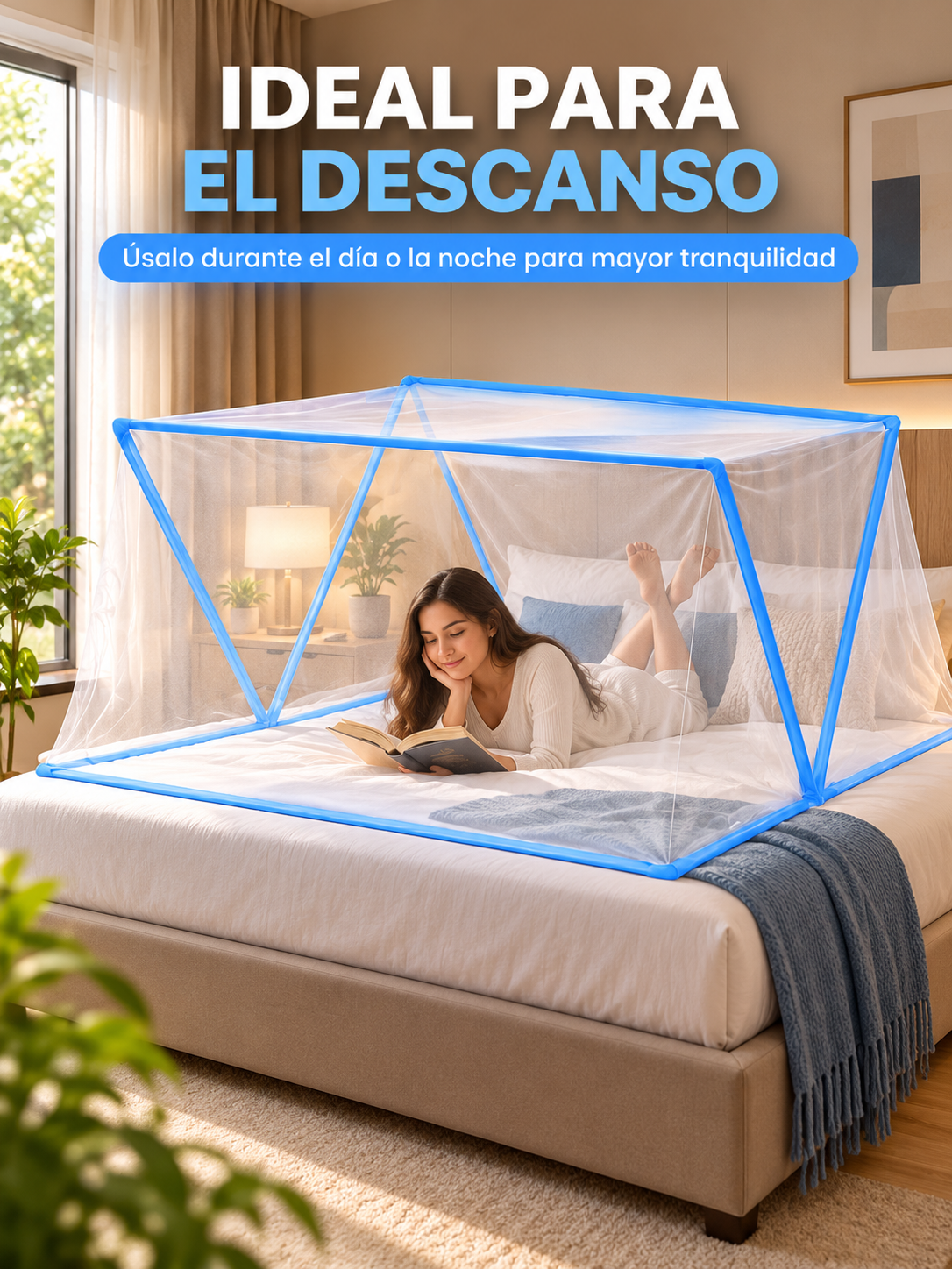 MOSQUITERO PLEGABLE PROTECTOR 🦟🛏️
