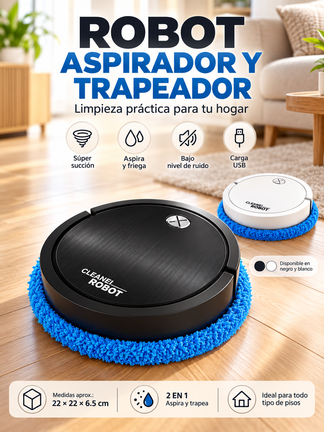 ROBOT ASPIRADOR Y TRAPEADOR 🤖🧹