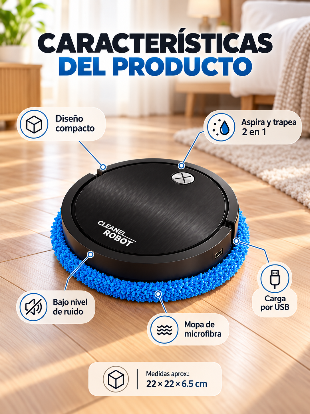 ROBOT ASPIRADOR Y TRAPEADOR 🤖🧹