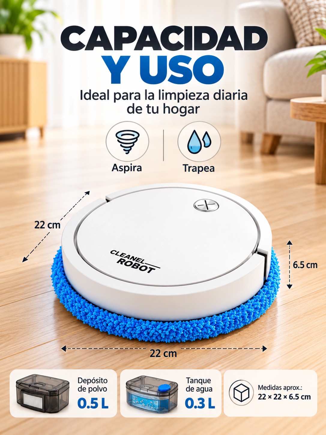 ROBOT ASPIRADOR Y TRAPEADOR 🤖🧹