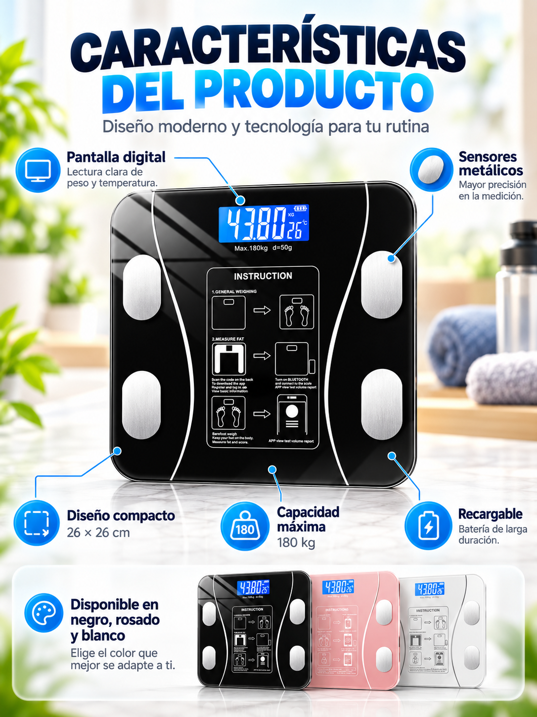 BALANZA DIGITAL INTELIGENTE ⚖️📱