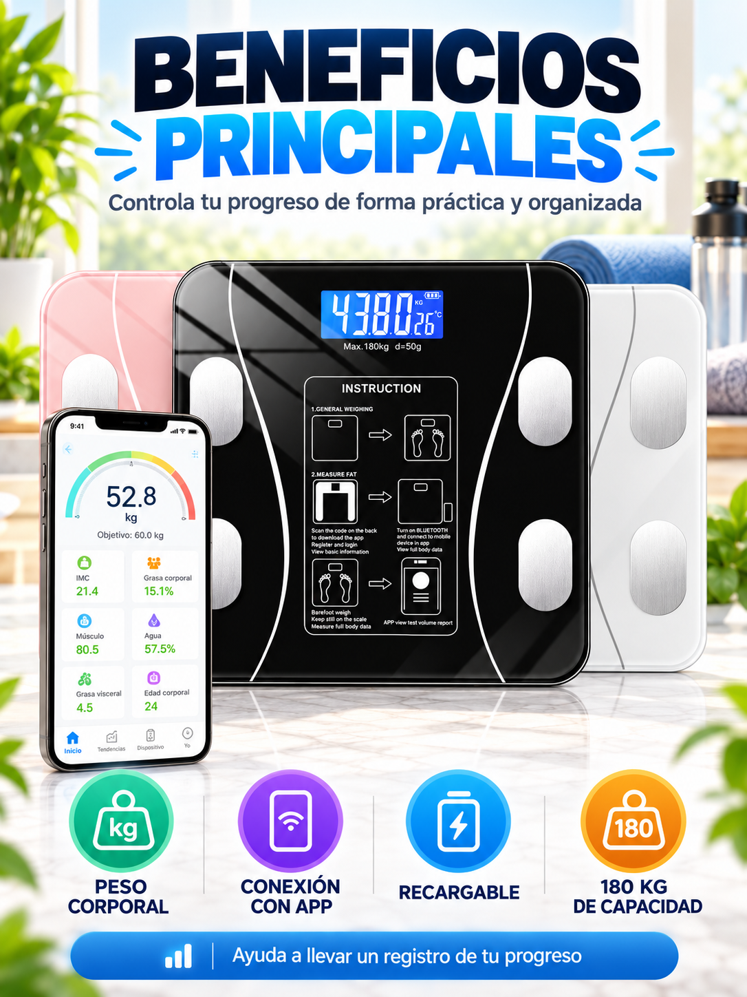 BALANZA DIGITAL INTELIGENTE ⚖️📱