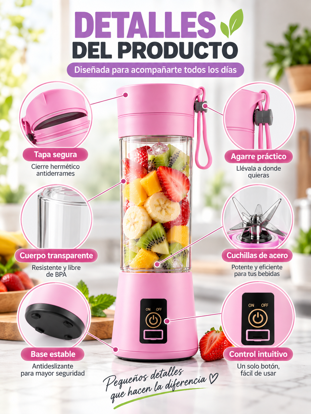 MINI LICUADORA PORTÁTIL ✨🥤