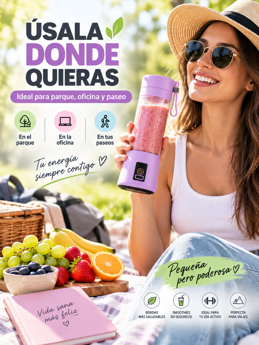 MINI LICUADORA PORTÁTIL ✨🥤