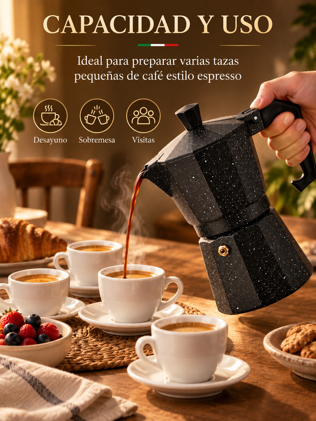 CAFETERA MOKA ITALIANA ☕✨