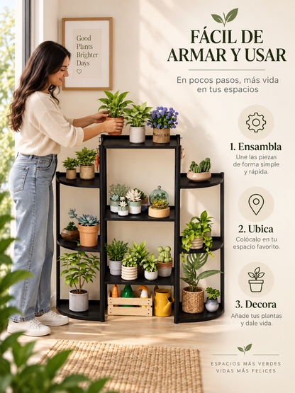 ESTANTE PLÁSTICO PARA PLANTAS DE 9 NIVELES
