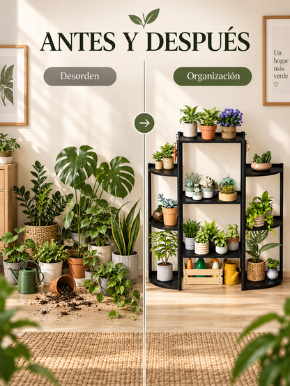 ESTANTE PLÁSTICO PARA PLANTAS DE 9 NIVELES