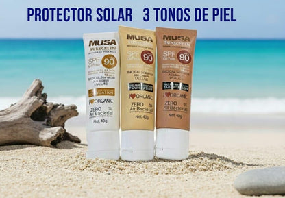 🌞 Musa Glow SPF 90 – Bloqueador con Efecto Base