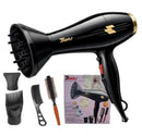 TurboGlow Pro 5000 – Secadora Profesional con Aire Frío/Caliente y Accesorios