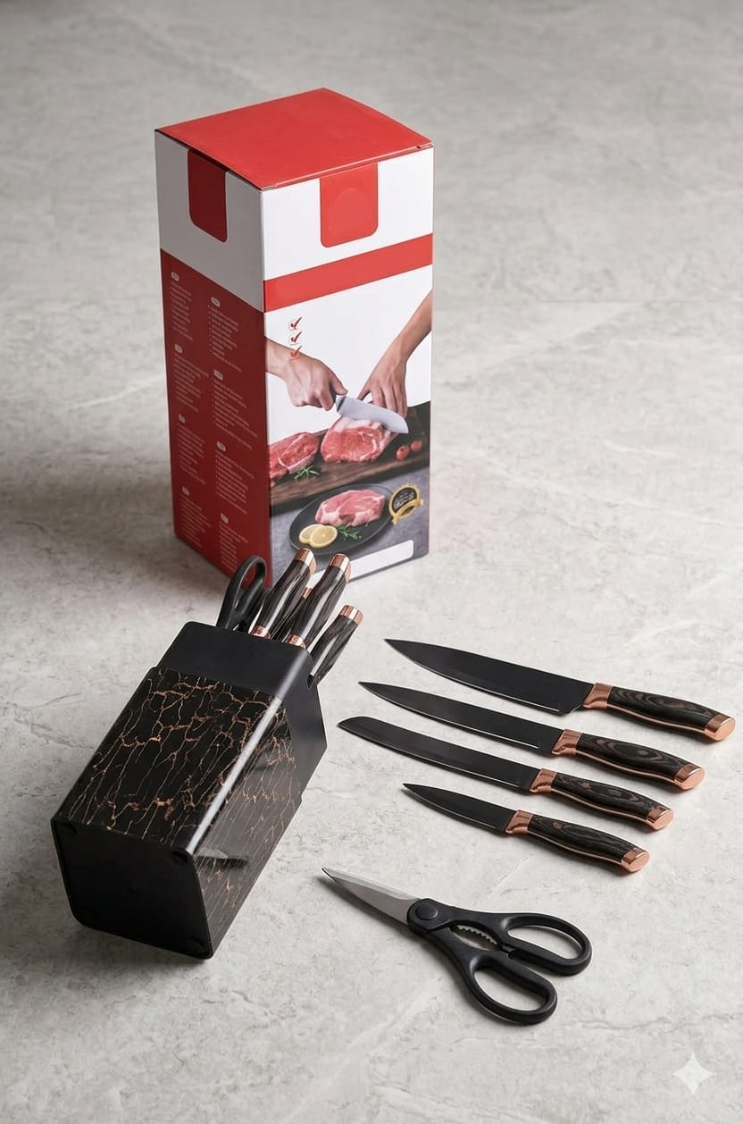 🔪ChefMaster Pro – Set de Cuchillos Premium 7 Piezas✨