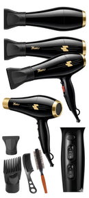 TurboGlow Pro 5000 – Secadora Profesional con Aire Frío/Caliente y Accesorios