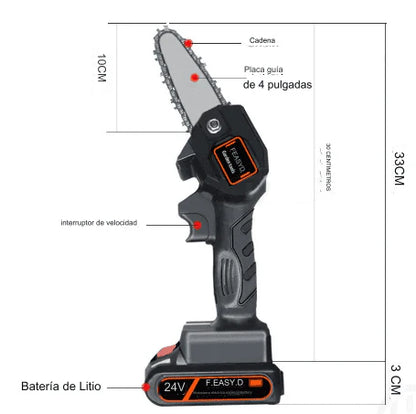 MOTOSIERRA ELÉCTRICA DE MANO PORTÁTIL 6 PULGADAS