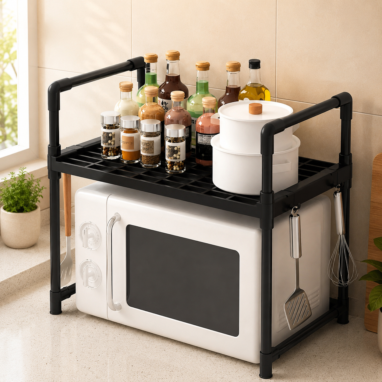 ORGANIZADOR PARA MICROONDAS DE 2 NIVELES