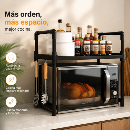 ORGANIZADOR PARA MICROONDAS DE 2 NIVELES
